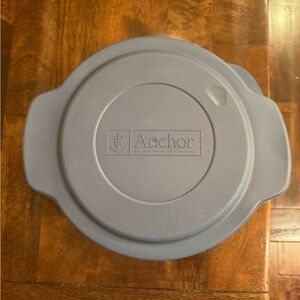 Anchor 4 Quart Glass Bowl with Lid